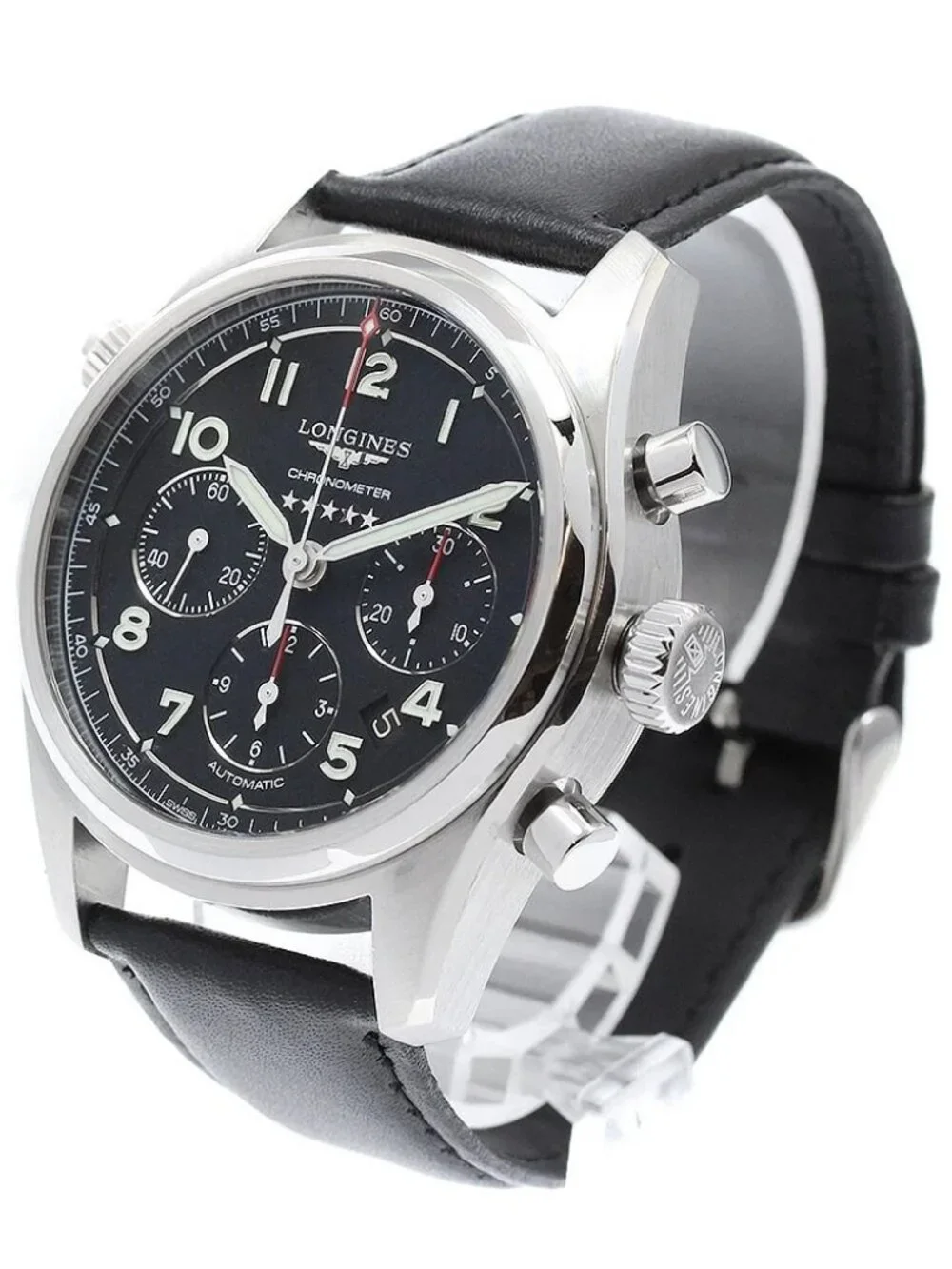 LONGINES Spirit L3.820.4 Chronograph black Dial Automatic Men's Watch_970925